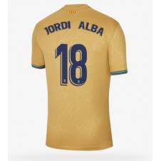 Barcelona Jordi Alba #18 Bortedrakt 2022-23 Kortermet